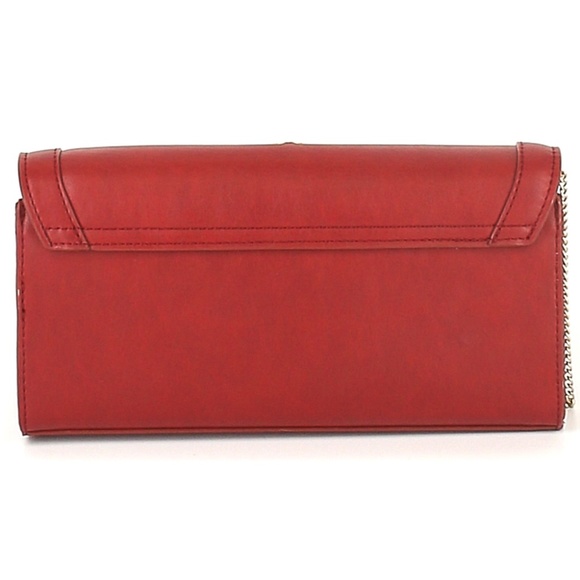 INC International Concepts Clutch Shoulder Bag Red Burgundy $60 NEW - Picture 2 of 4
